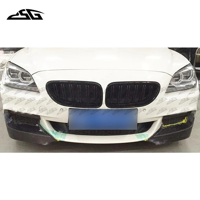 For BMW 6 Series F06 F12 F13 M tech M sport Carbon Fiber Front Bumper Lip Splitter Air Vent Canards Apron Flap Cupwings Body Kit