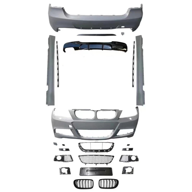 Tom AutoE90 Facelift Front and Rear Bumper M Sport M3 Bodykit Body Kit for  3 Series E90 320i 2005 2006 2007 2008 2009 2010 2