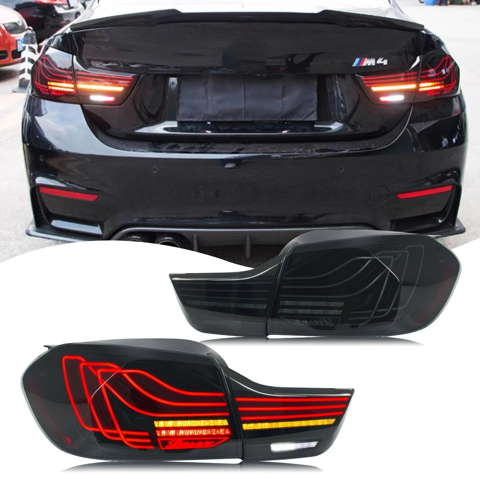 LED Tail light assembly For BMW 4-Series M4 F32 F82 F36 2014-2020 reversing lights, parking lights, turn signals, brake lights