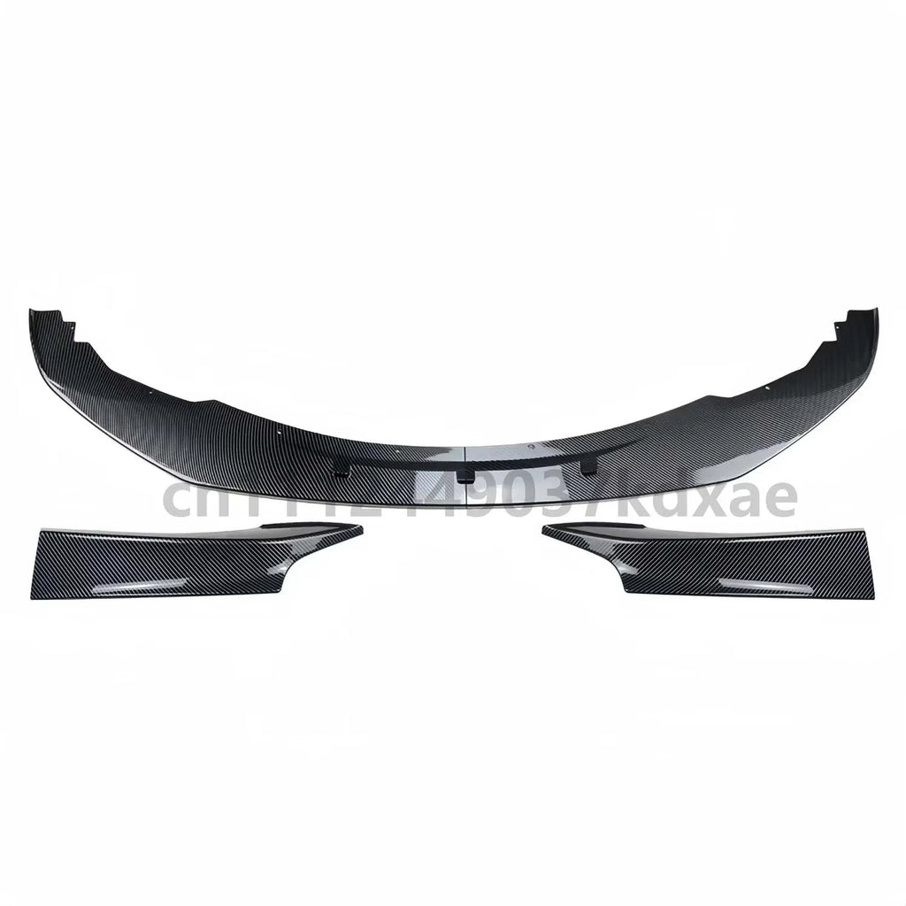 For 2011-2014  BMW 1 Series M135i F20 F21 M Sport Maxton Style Gloss Black Carbon Look Car Front Bumper Splitter Lip