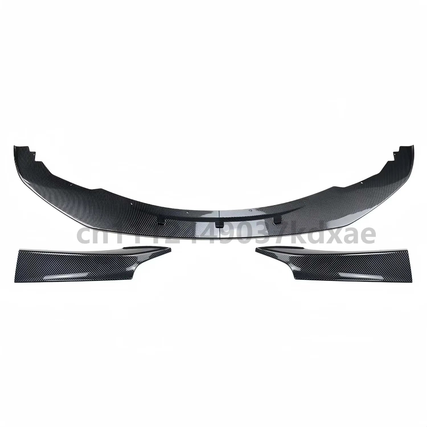 For 2011-2014  BMW 1 Series M135i F20 F21 M Sport Maxton Style Gloss Black Carbon Look Car Front Bumper Splitter Lip