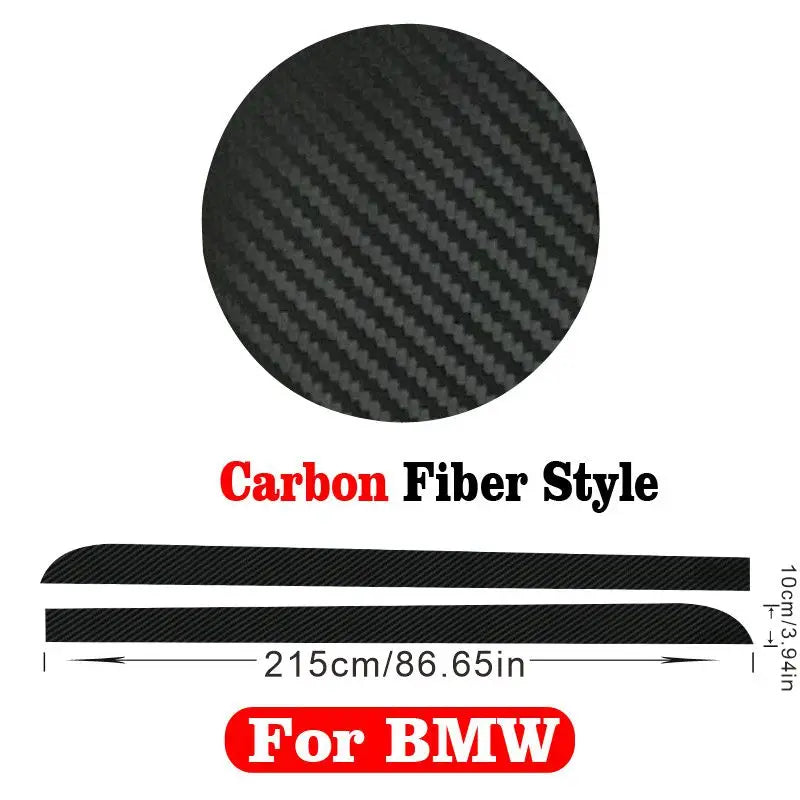 For BMW 7 Series E23 E32 E38 E65 E66 E68 F01 F02 F03 F04 G11 G12 Car Door Body DIY Stripe Side Skirt Vinyl protect Trim Stickers