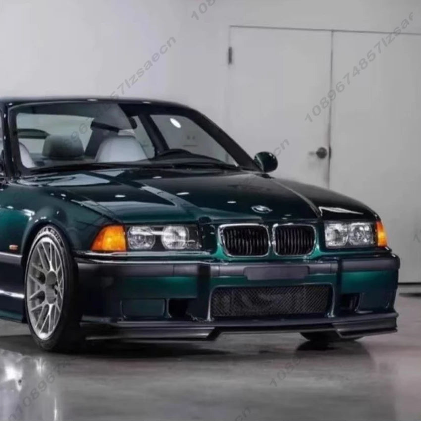 Car Front Bumper Spoiler Lip For BMW E36 M3 4-Door Sedan 2Door Coupe 1990-2002 Gloss Black Look Lower Diffuser Splitter Body Kit