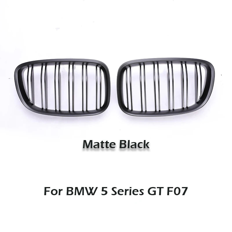 Kidney Grill Grille For BMW 5 Series Gran Turismo GT F07 2009-2017 M Color Chrome Carbon Fiber Pattern Racing Style 535i GT