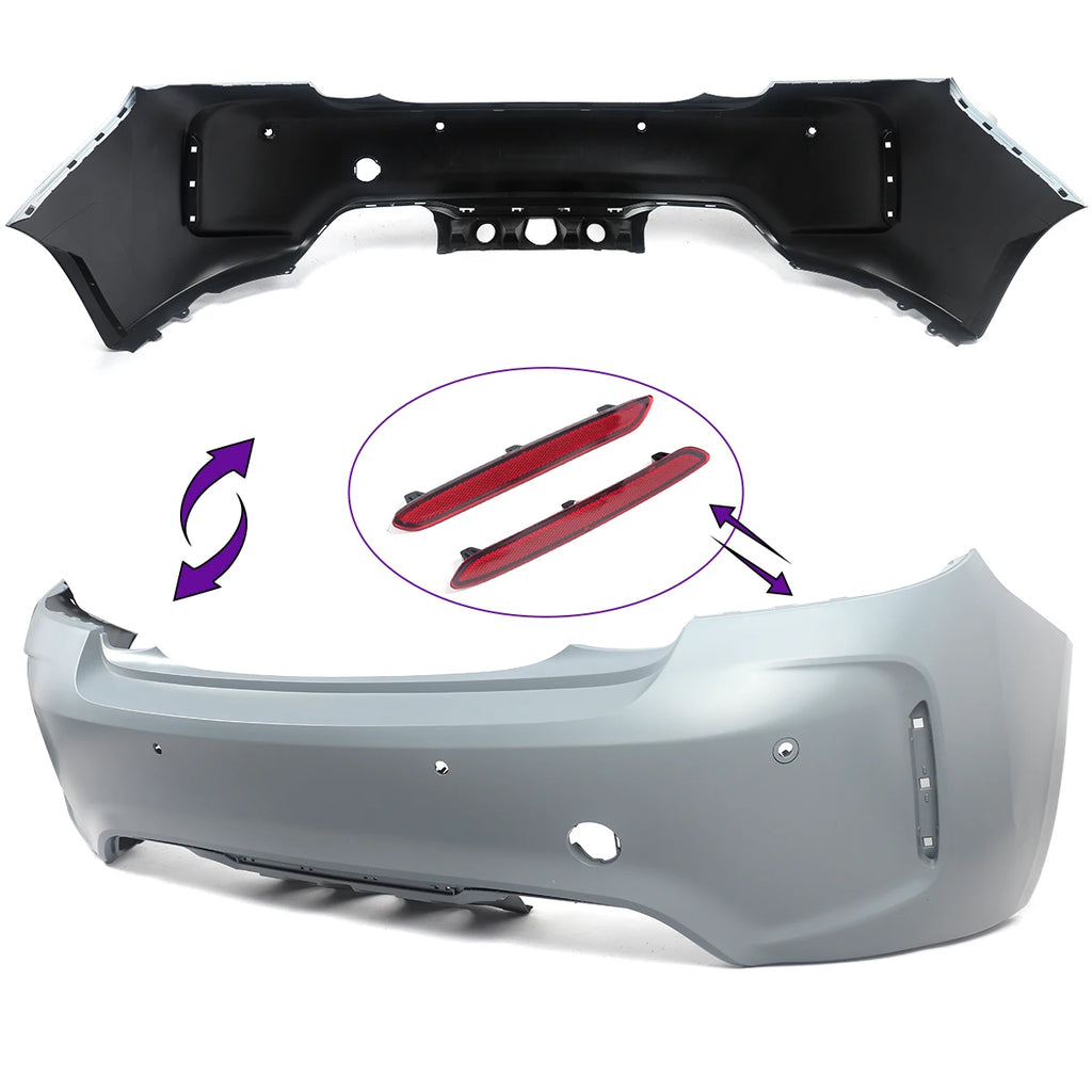 For BMW 2 Series F22 Coupe Upgrade M2 CS Style Front Bumper Lip & Rear Diffuser Complete Kits Bodykits 220i 225i M240i 230i