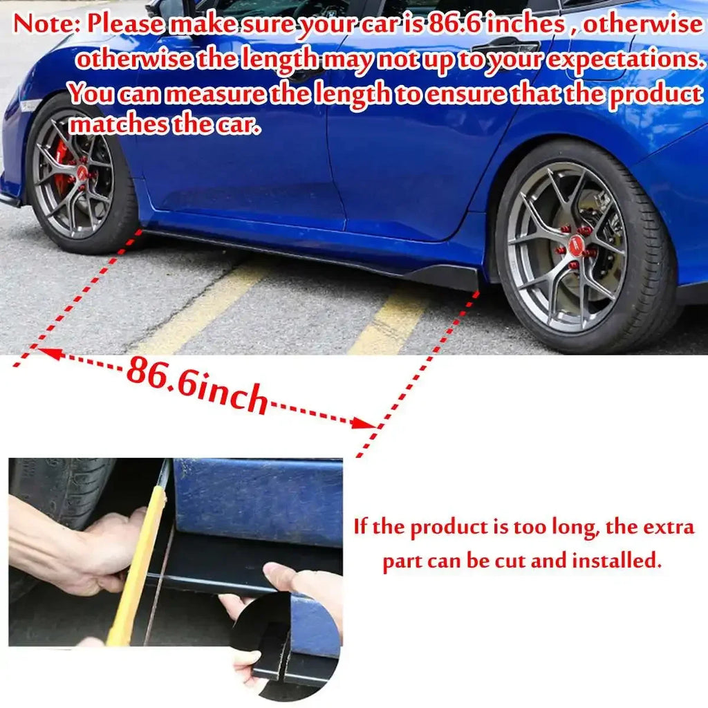 86.6" For BMW F20 F21 M Sport 2015-2019 Side Skirts Extension Rocker Splitters Diffuser Winglet Body Kit Car Accessories