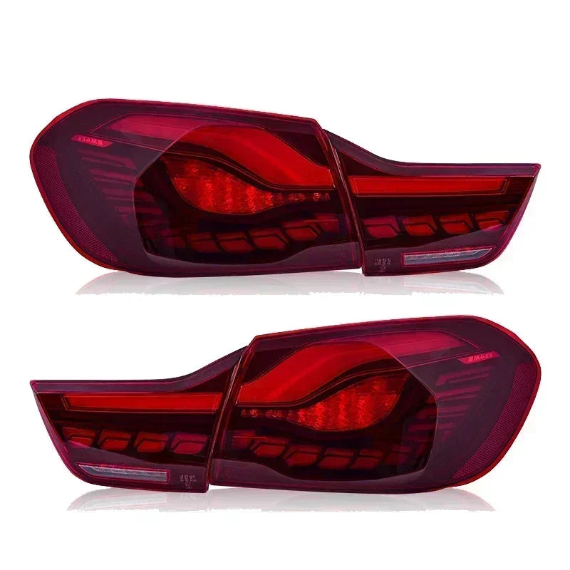 4PCS LED GTS Style Tail Lights for BMW F32 F36 F82 F83 M4 2014-2020 Rear Lamp with Dynamic Sequential Turn Signal Start-up Anim