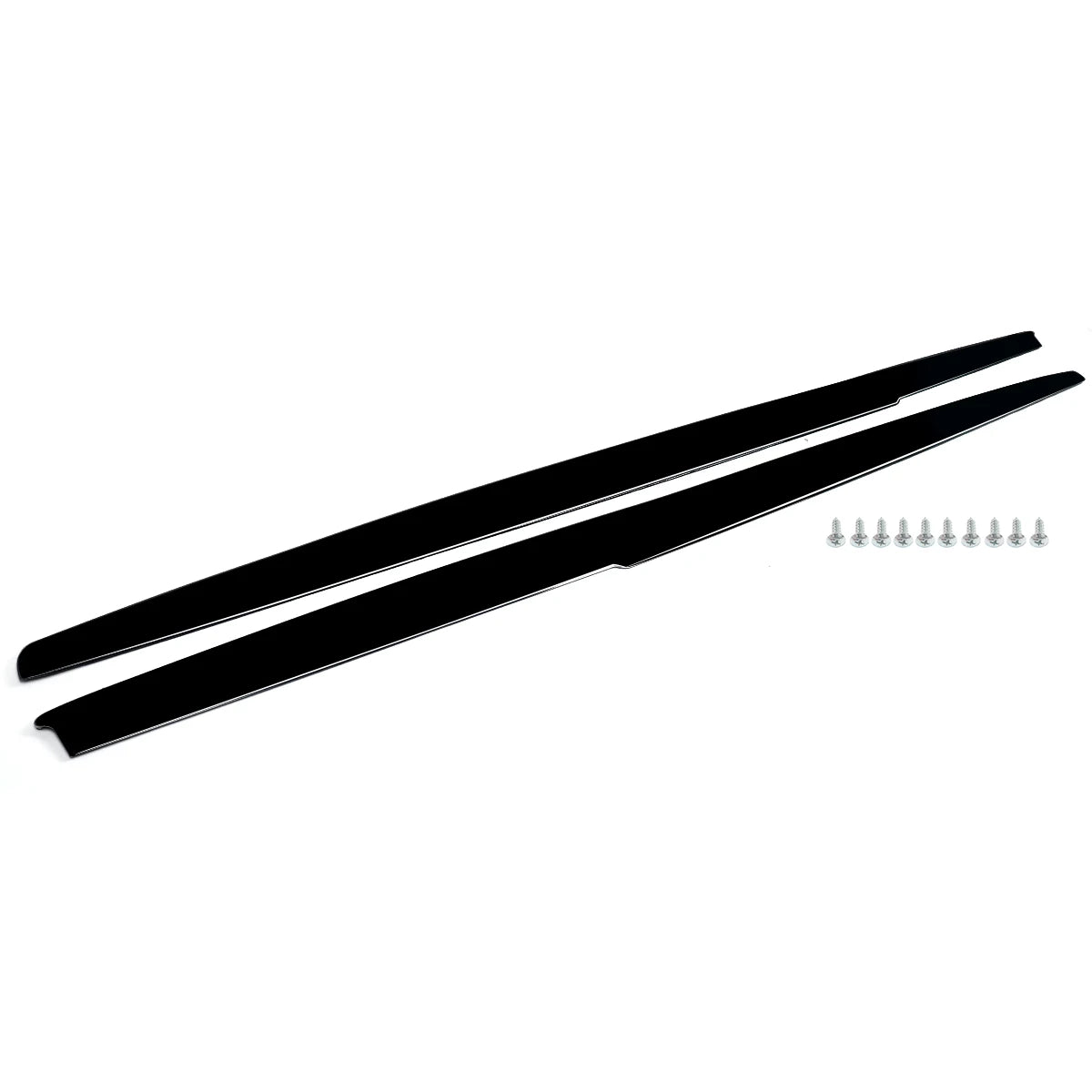 2PCS Side Skirts Rocker Panel Molding Compatible with 2010-2016 BMW F10 F11 M-Package 550i 530i Side Skirt Extension Body Kit