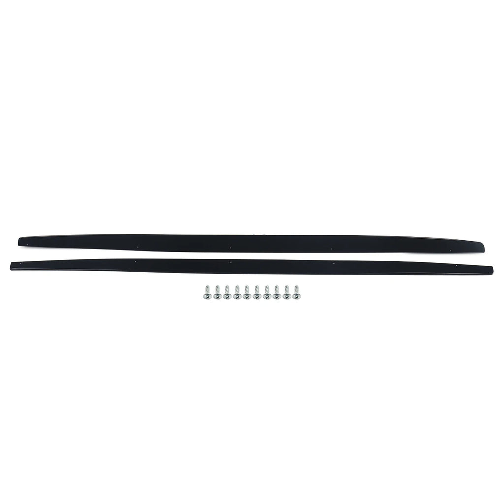For BMW 1'2' Series E82 F20 F21 F22 F44 Side Skirts Extension Blades Gloss Black