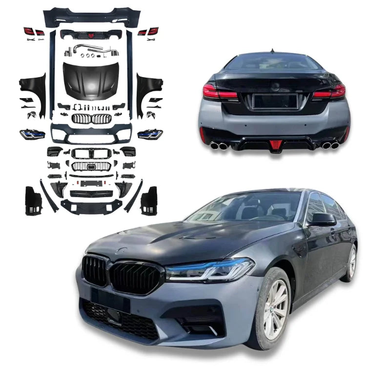 2026 New Arrival Body Kit for BMW 5 Series F10 2010-2015 Upgrade to F90 G30 LCI M5CS Style Front Rear Bumper Assembly Side Skirt