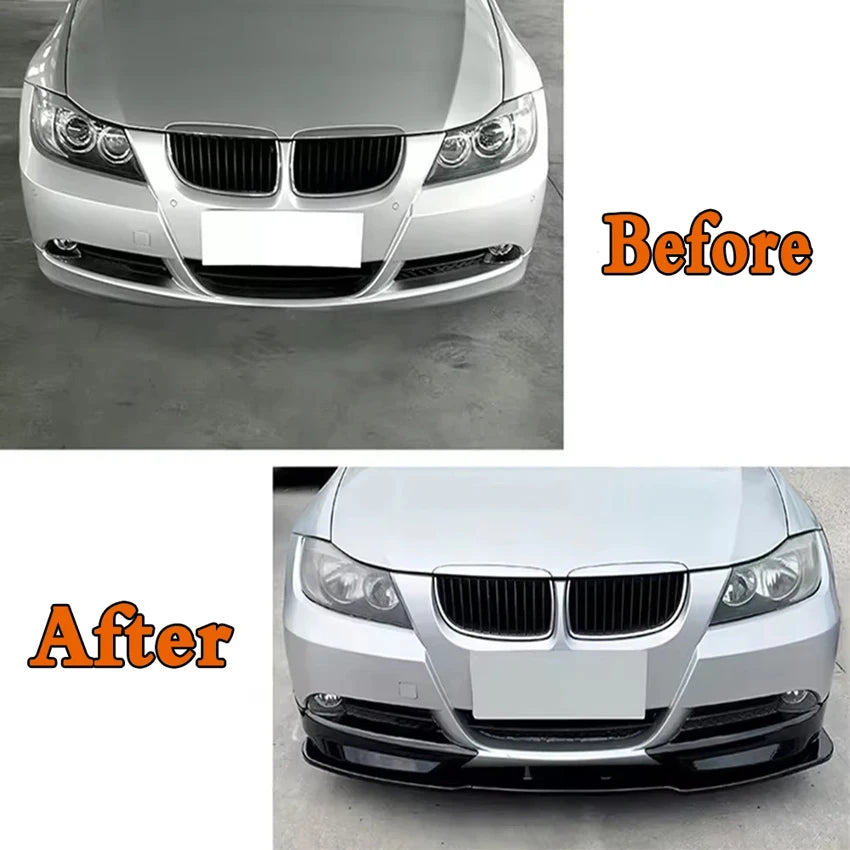 For BMW 3 Series E90 E91 Early 320i 325i 2005 - 2008 Car Front Bumper Spoiler Lip Splitter Diffuser Auto Accessories Tuning