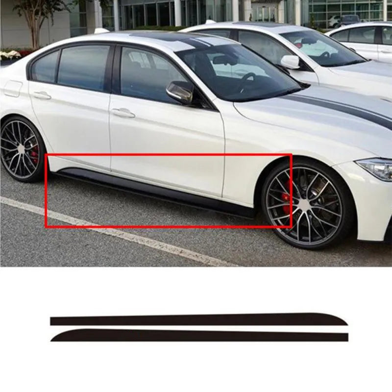 For BMW 7 Series E23 E32 E38 E65 E66 E68 F01 F02 F03 F04 G11 G12 Car Door Body DIY Stripe Side Skirt Vinyl protect Trim Stickers