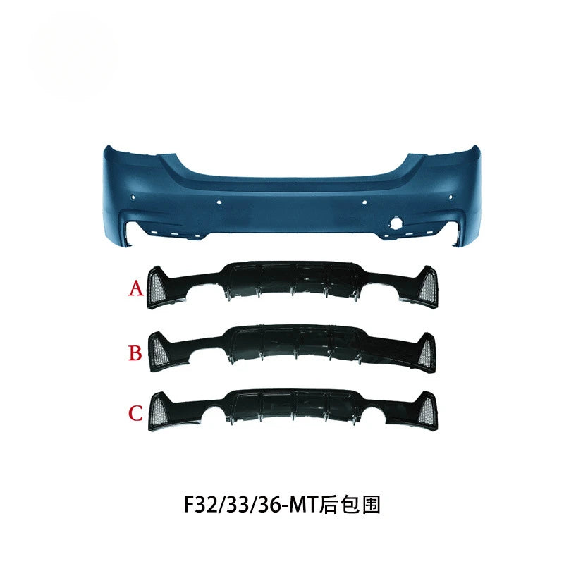 SAAR Suitable for BMW 4 Series F32/33/36MT Sport Front and Rear Bumpers Side Skirts Grille Front Bumper Assembly Export Parts