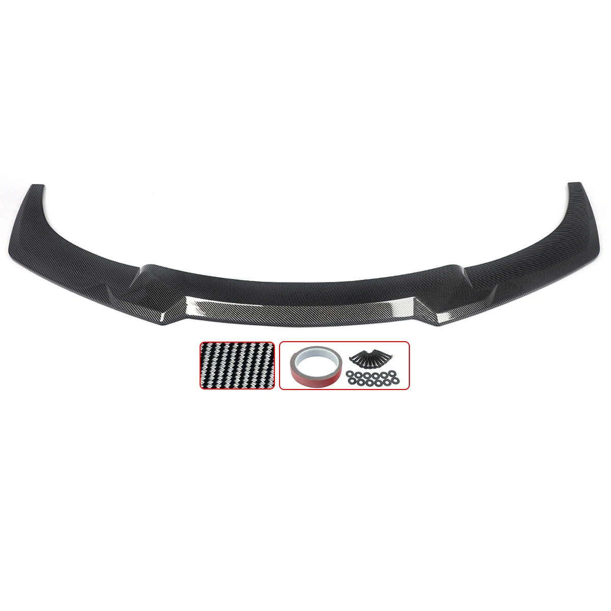 Magickit Carbon Fiber Look Front Lip Splitter Fits For 2012-2018 BMW 6 Series F06 F12 F13 M Sport Front Bumper Lip Spoiler