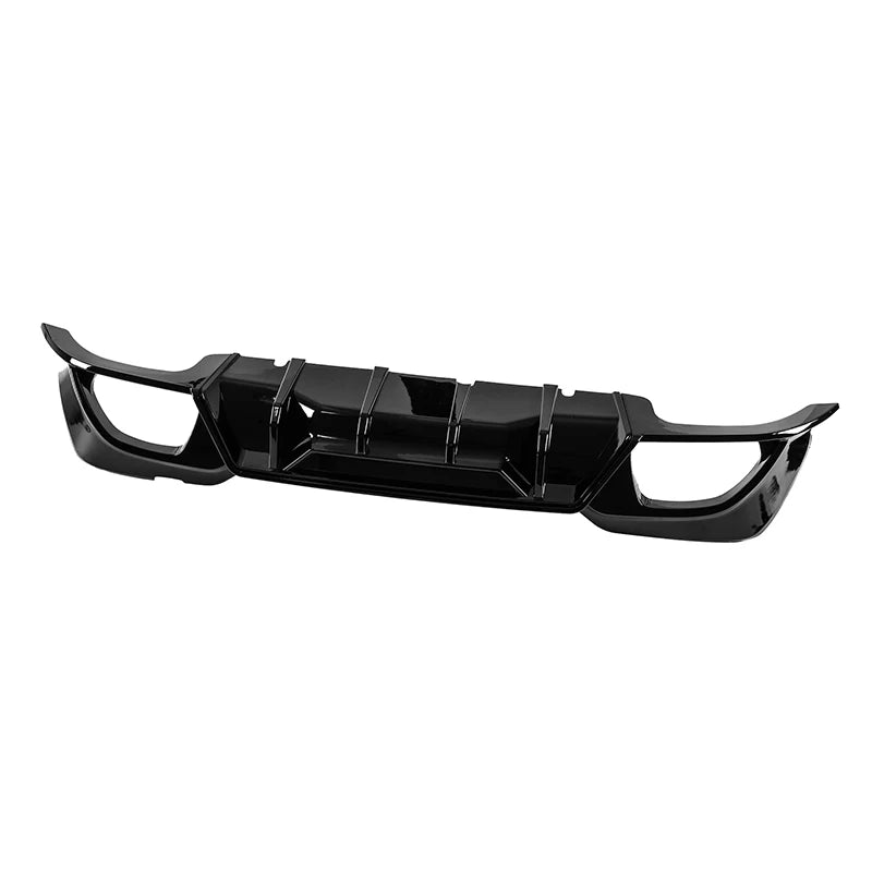 For 2019-2022 BMW 3 Series G20 G21 330i M340i Car Rear Bumper Lip Diffuser W/LED Carbon Fiber Gloss Black M Sport Accessories