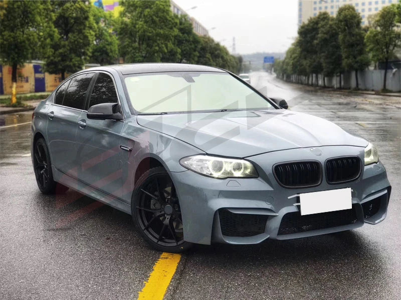 Flash Sale ! CLY Car Bumper for BMW 2012-2017 5-series F10 Upgrade M4 Body Kit Front and Rear Bumper Fender Side Skirt