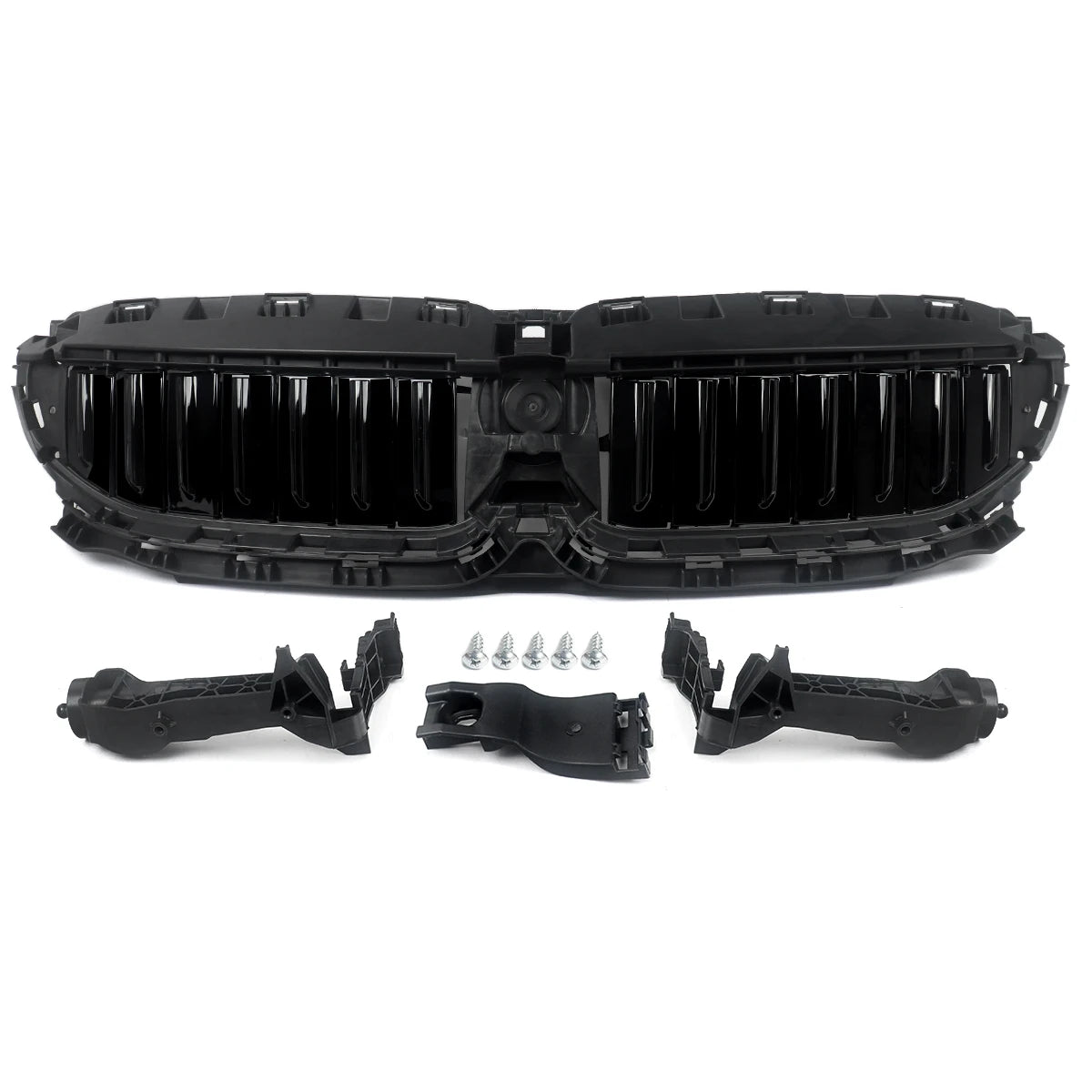 Front Radiator Grille Active Air Shutter Black Compatible with BMW G20 G21 330i 2019-2022 Automotive Exterior Parts 51749465188