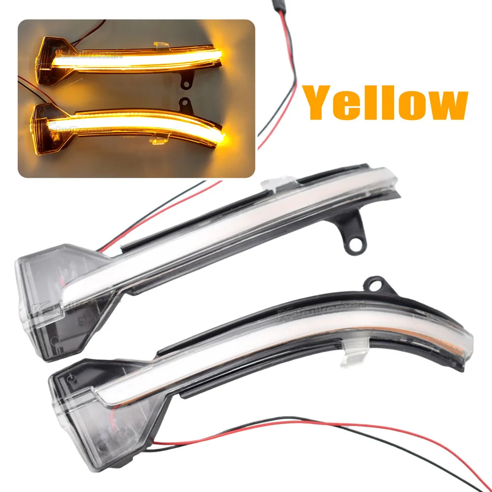 LED Dynamic Turn Signal Blinker Flowing Water Flashing Light For BMW 5 6 7 Series F10 F11 F07 F06 F12 F13 F01 F02