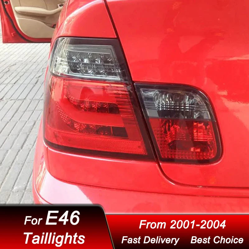 Car styling Tail Lights For BMW 3 series E46 4 doors Sedan 2001-2004 new style LED Dynamic Turn Signal Light Tail Lamp Assembly