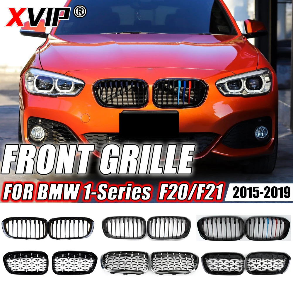 XVIP Front Bumper Kidney Grille Radiator Guard Grill M Performance Car Accessories Fit For BMW 1 Series F20 F21 M140i 2015-2019