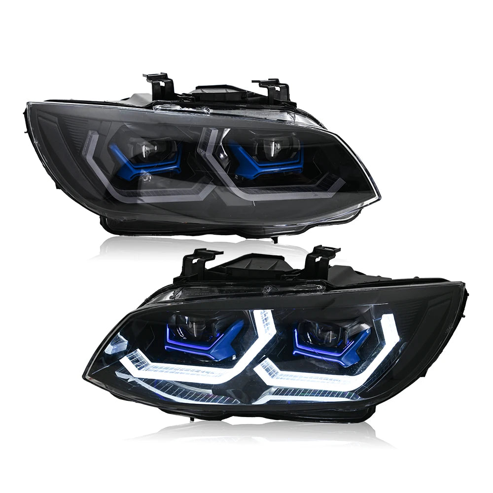 KuerLED Headlight Assembly For BMW 3 Series 2011 2012 2013 E92 E93 LCI 328i 325i 335i HID Xenon Lamp  Upgraded Front Light