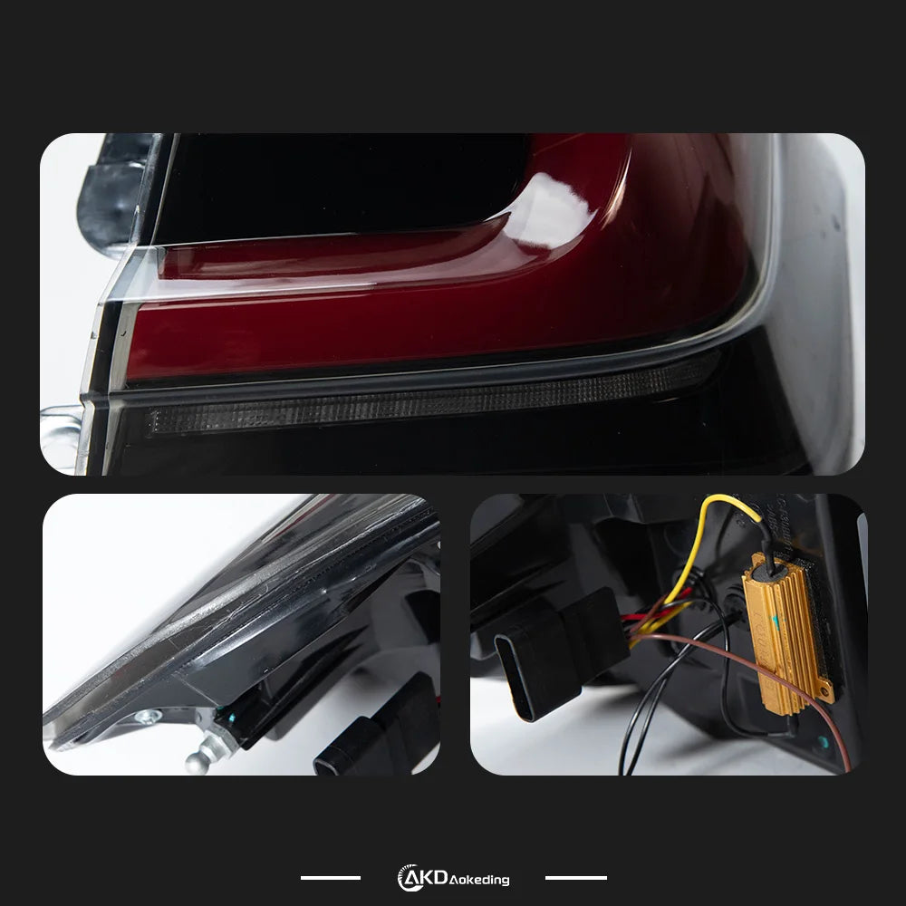 4 pcs Car Tail Lights for BMW F30 2012-2018 F35 LED 3D style Rear lamps 320i 325i LED DRL Brake Signal Reverse Auto Accessories