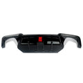 MagicKit for BMW 5 Series F10 M Sport Bumper 10-16 Carbon Look Rear Diffuser with LED Light