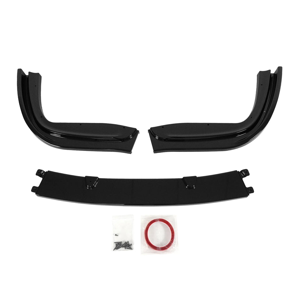 For BMW E39 M5 1997 1998 1999 2000-2004 Front Bumper Lip H Style Car Accessories Body Kit Spoiler Splitter Glossy Black 3PCS