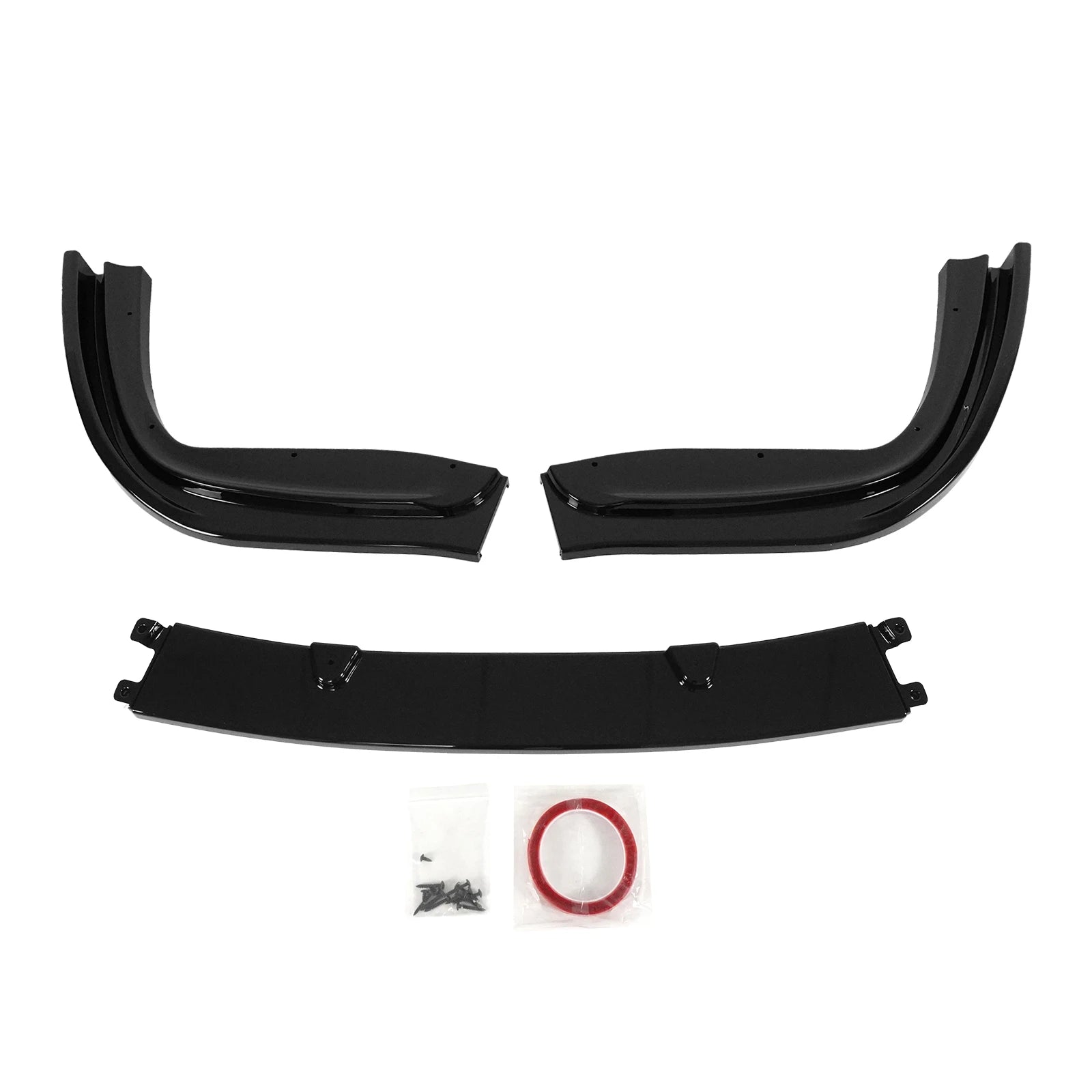 For BMW E39 M5 1997 1998 1999 2000-2004 Front Bumper Lip H Style Car Accessories Body Kit Spoiler Splitter Glossy Black 3PCS
