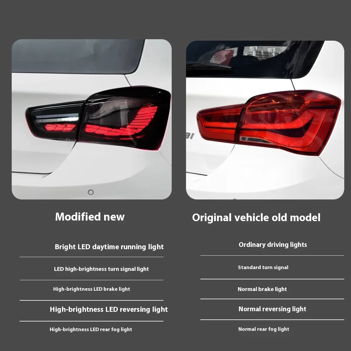 For BMW 1 Series Hatchback Tail Lamp Assembly Long Lin LED Rear Streamer Lamp Modified F20 F21 New Condition Voltage 2015-2018