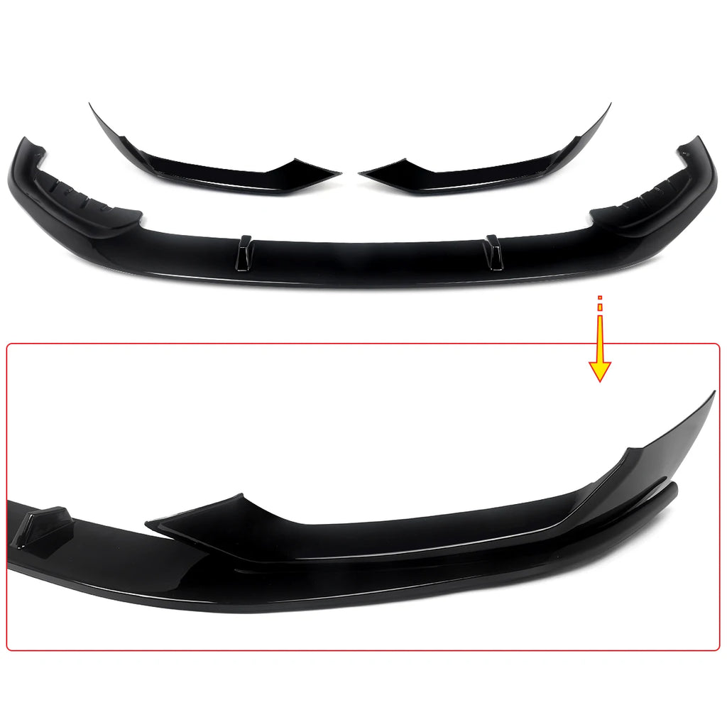 Fit For BMW G30 G31 G38 M Sport 2021-2023 Front Bumper Splitter Lip Gloss Black