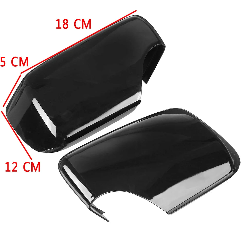 Replacement Carbon Look/Glossy Black Car Side Wing Cap Mirror Cover For BMW E46 E39 3 Series 1998-2005 Rearview Mirror Case