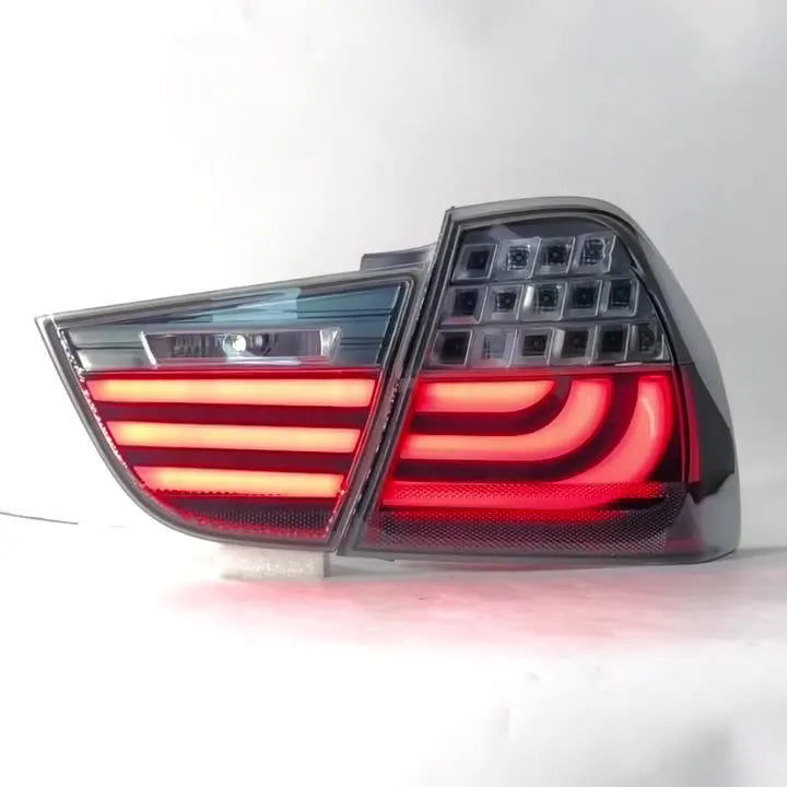 For BMW 3 Series E90 i318 i320 2005-2012 LED Car Tail Light Assembly Flowing Water Flicker Tail Lamps Plug and Play Taillights
