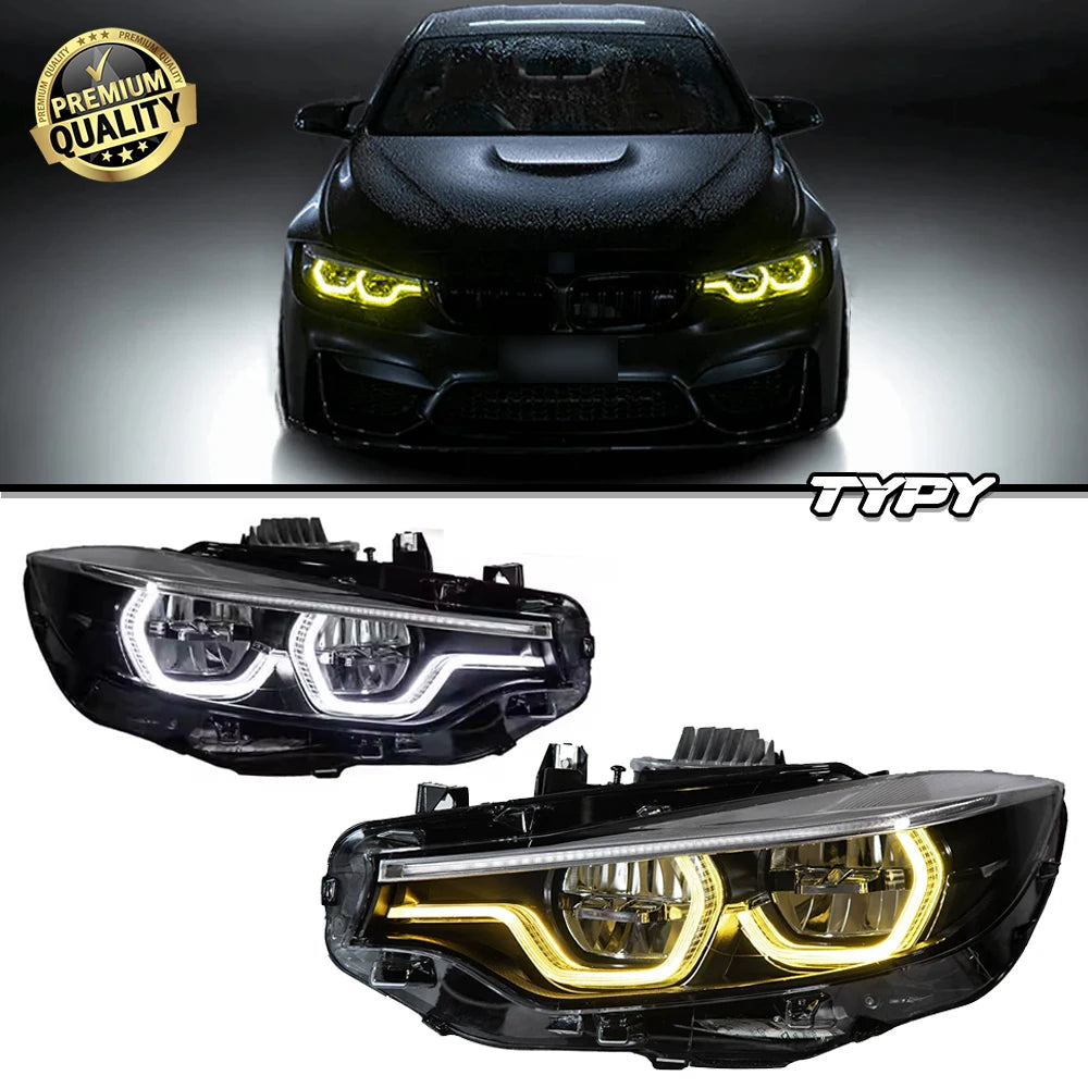 2 PCS Car Lights for BMW 4 Series F32 LED Headlight 2012-2019 M4 F33 F36 F82 LED HeadLamp DRL Signal front Automotive Accessory