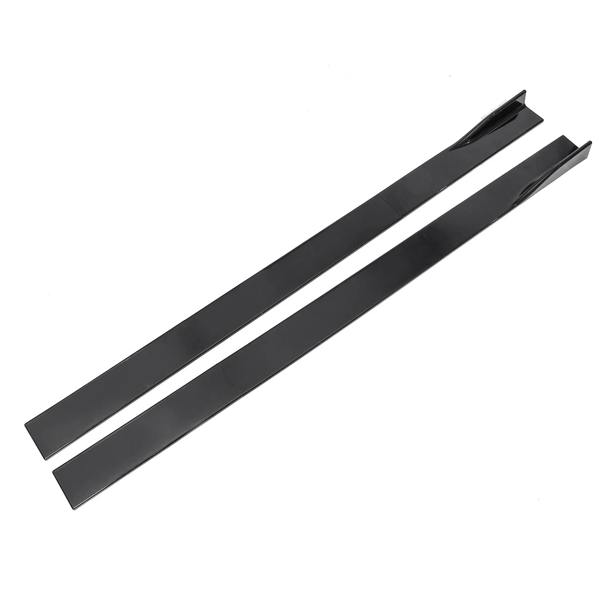 2.2m Glossy Black Universal Car Side Skirt Winglet Extensions Rocker Splitters For BMW F30 F80 F82 M4 F32 F36 E90 E92 F10