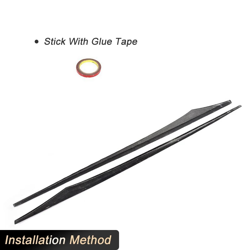 Carbon Fiber Car Side Skirts Extensions Lip Aprons for BMW 6 Series F06 M Sport Sedan 2012-2017 Side Door Skirts