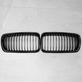 VZIP Front Kidney Racing Grille Glossy Black Single Slat Style For BMW 7 Series E38 1998 1999-2001 Replacement Car Accessories