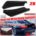 2Pcs Rear Bumper Lip Wrap Angle Diffuser Splitter Canard For BMW X5 X7 E46 E91 E90 E93 E81 E82 E87 E60 E65 Notice Size！！！