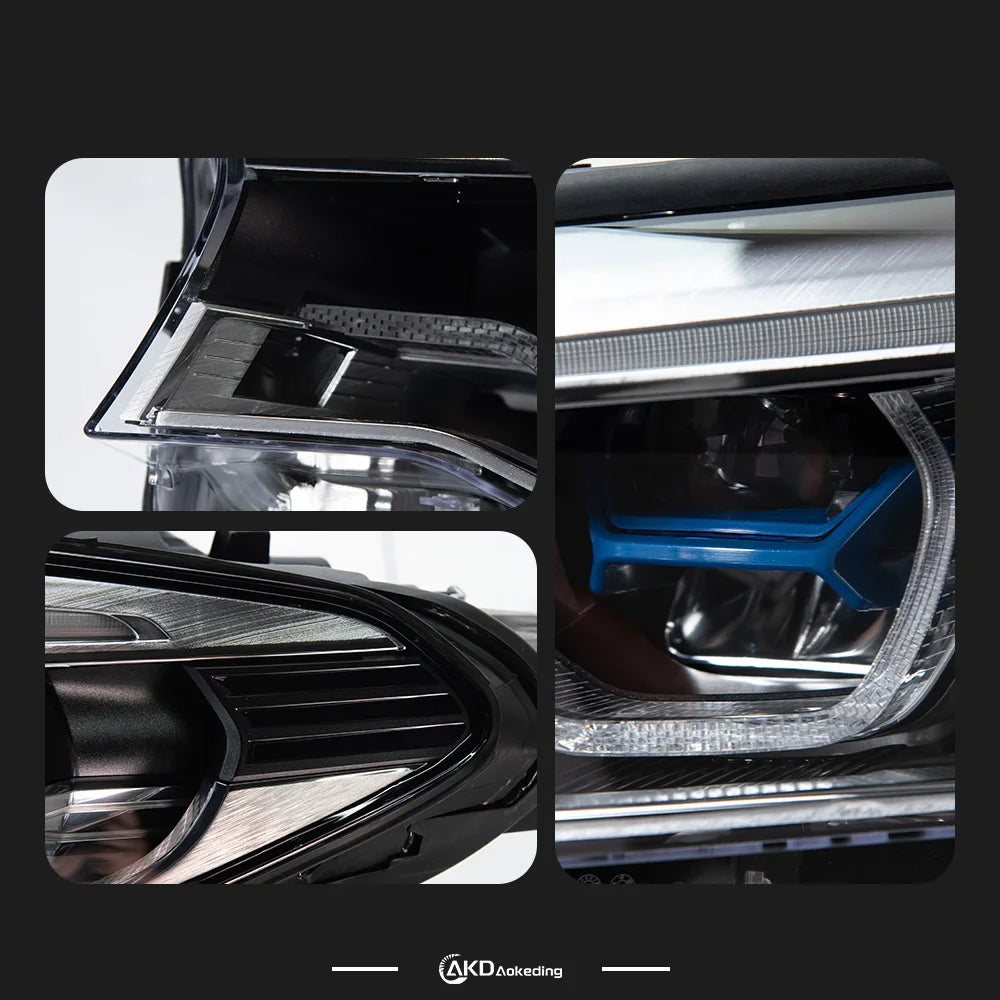 AKD CAR Lights for BMW G30 LED Headlight 2018-2020 520I 525i 530I 520D G38 F90 Head Lamp DRL Signal Laser style Auto Accessories