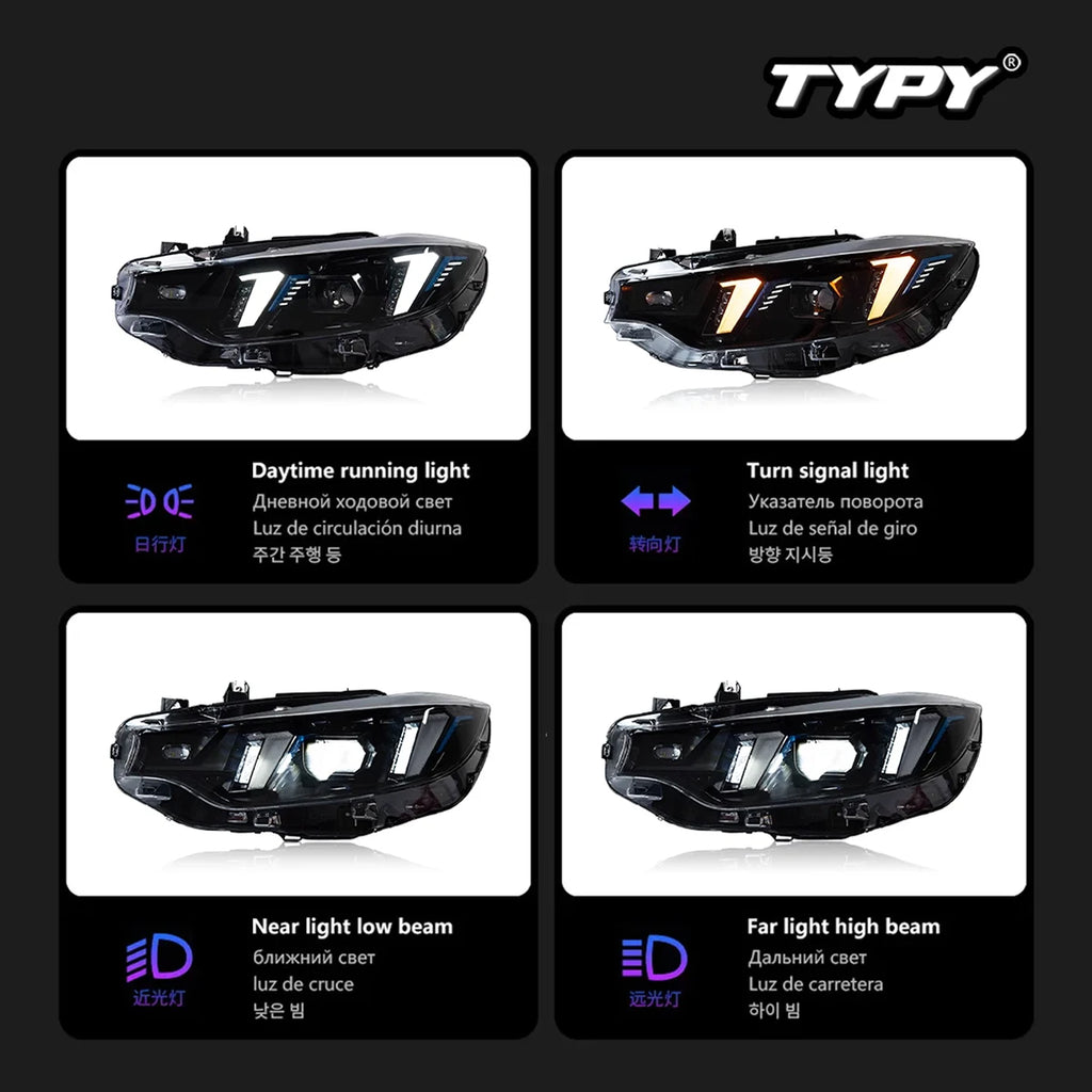 TYPY Car Lights For BMW 4 Series F32 F36 Headlight 2013-2020 LED Projetor head Lamp Daytime Running Light Automotive Accessories