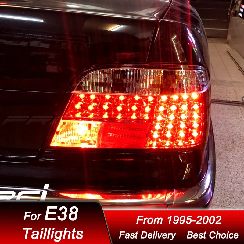 Car styling Tail Lights For BMW 7 series E38 740i 1995-2002 new style full LED Dynamic Turn Signal Light Tail Lamp Assembly