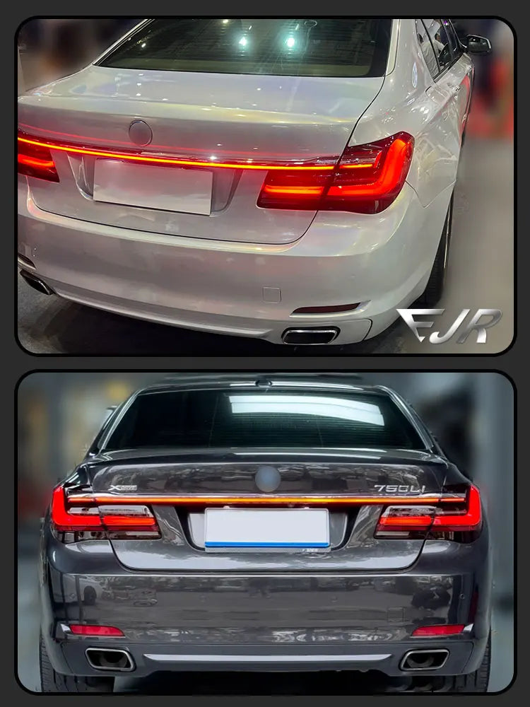 Through Taillight For BMW 7 Series F01 F02 2009-2015 Upgrade G12 LED Dynamic DRL Sequential Turn Signal Rear Trunk Tail lights
