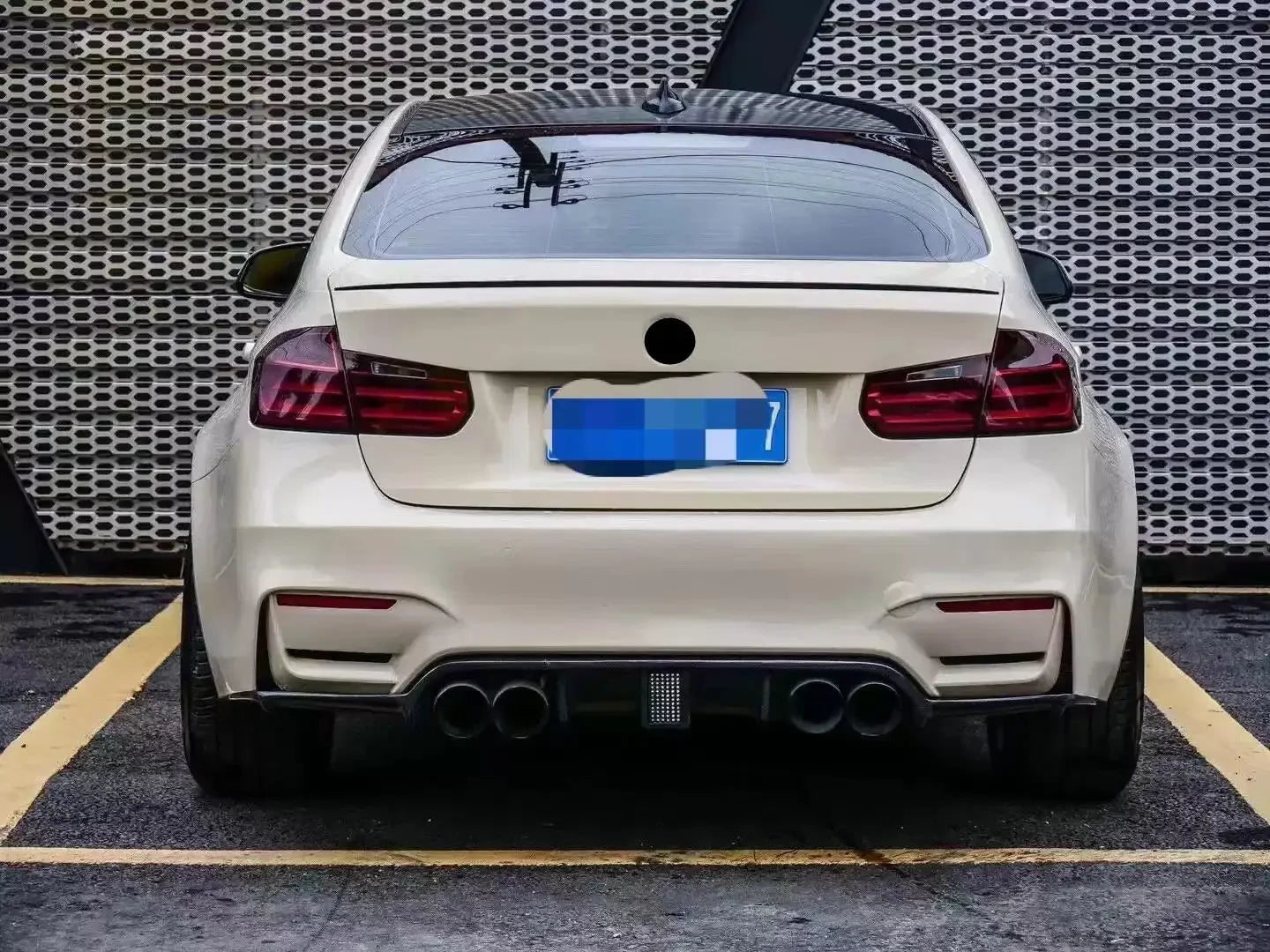 Car body kit for BMW 3 series F30 F35 13-19 modified m3 style front rear bumper grill fender Side skirt widen surround