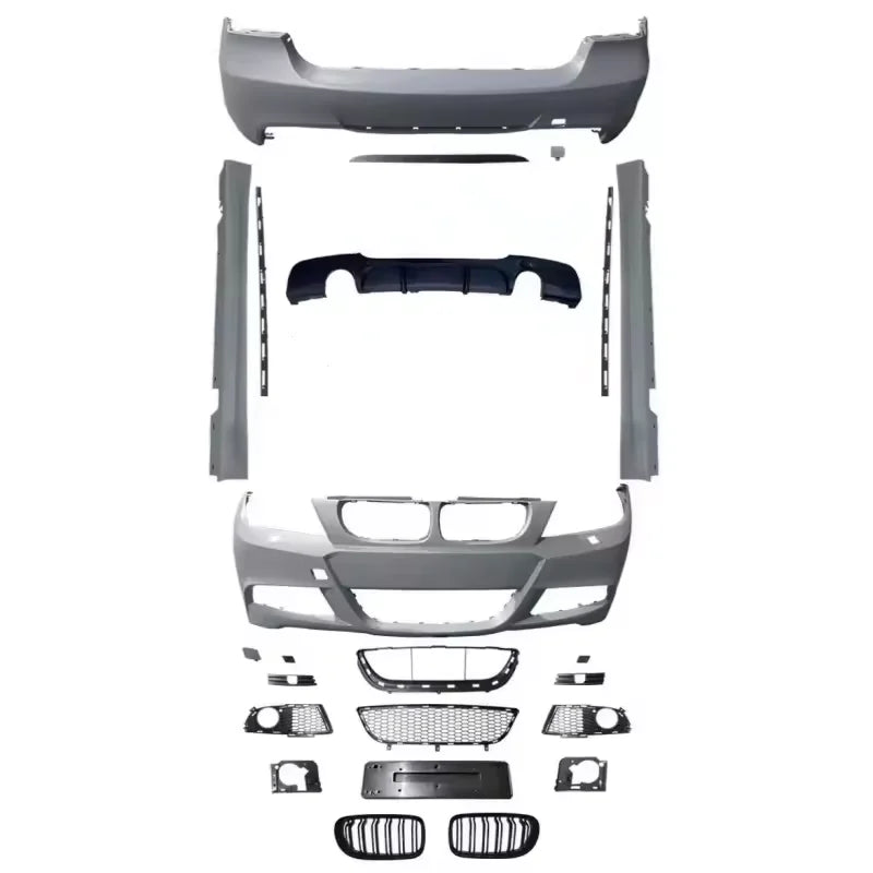 Tom AutoE90 Facelift Front and Rear Bumper M Sport M3 Bodykit Body Kit for  3 Series E90 320i 2005 2006 2007 2008 2009 2010 2