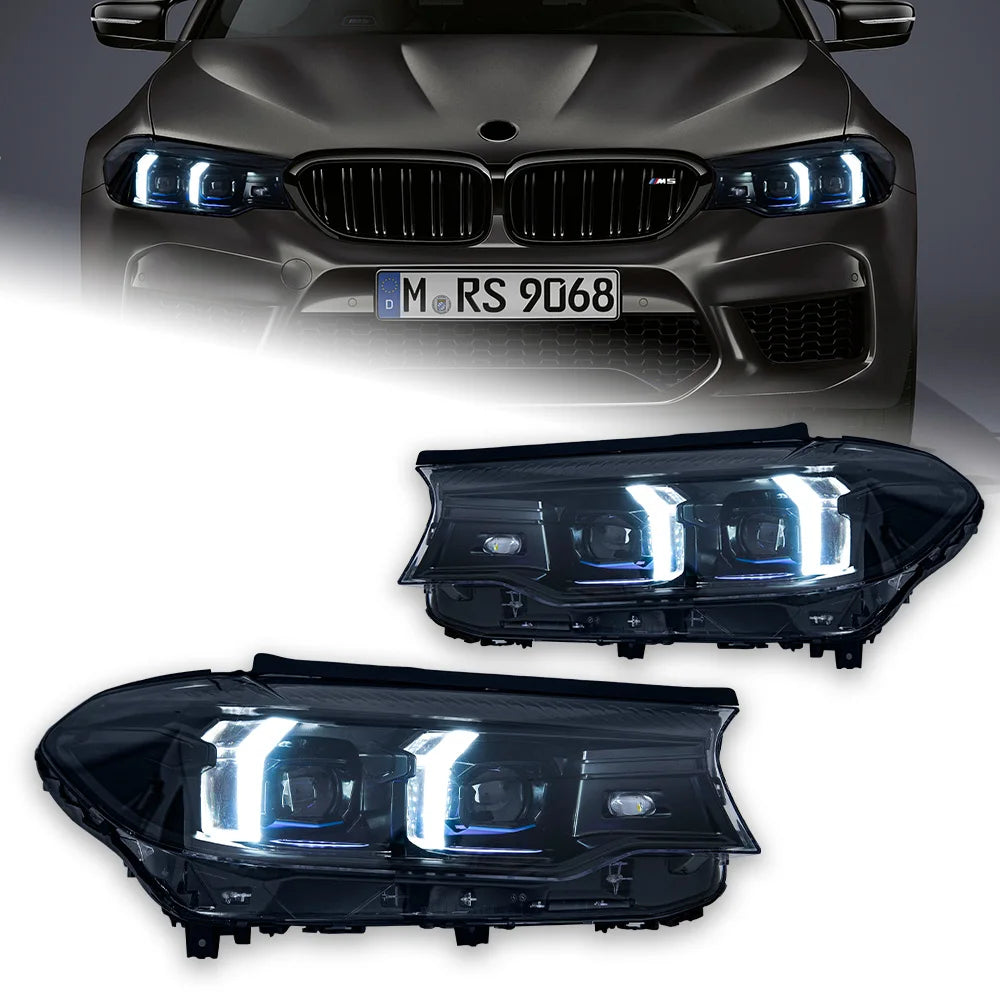 AKD Car Lights for BMW G30 LED Headlight Projector Lens 2017-2020 525i 530i 535i G38 F90 Head Lamp DRL Signal Auto Accessories