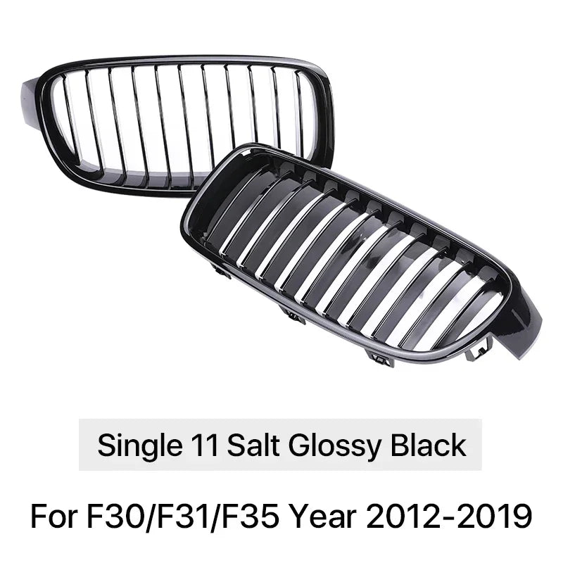 Front Refiting Racing Grille Carbon Fiber M Color Grill Kidney For BMW 3 Series F30 F31 F35 2012-2019 320i 328i 330i Accessories