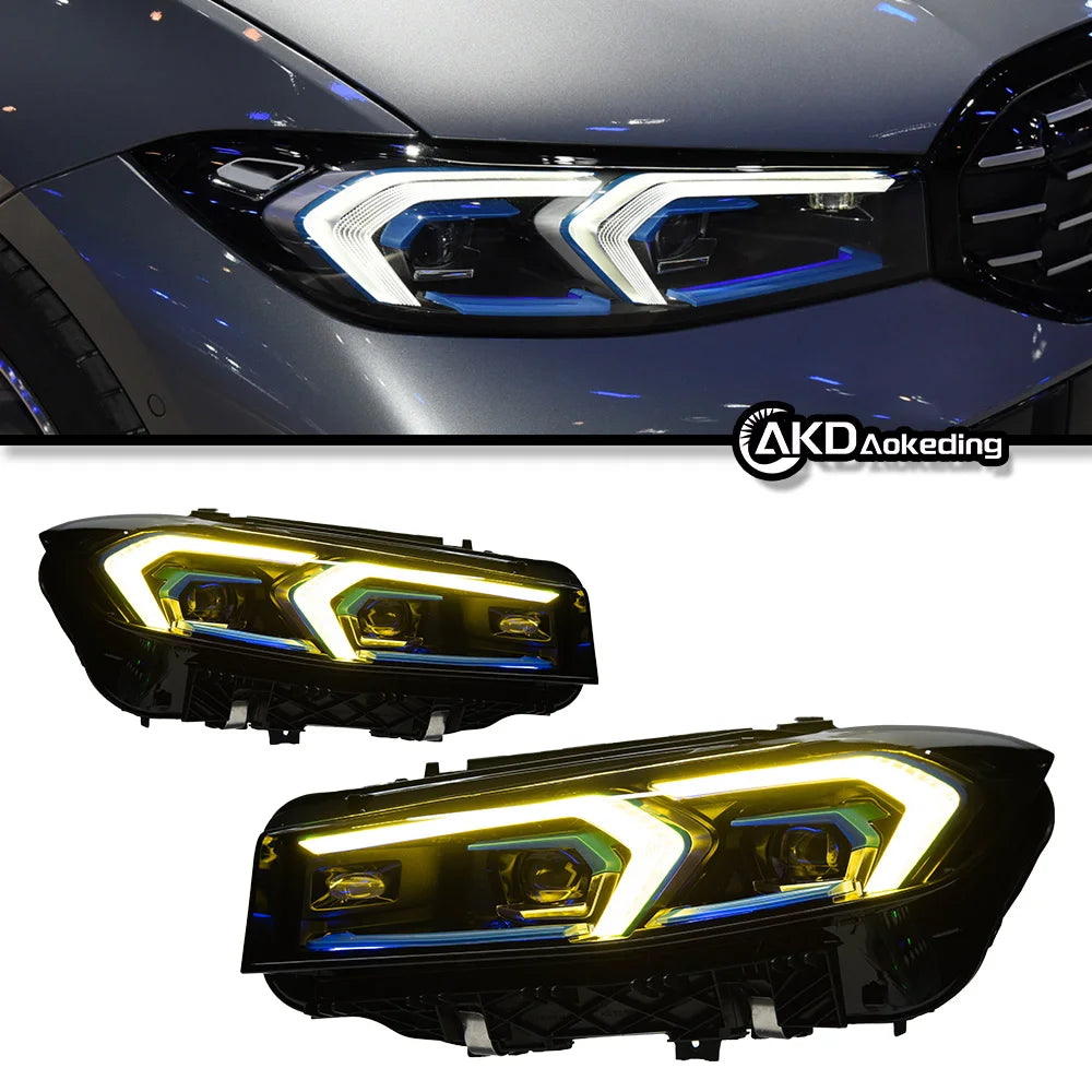 AKD Headlight for BMW 3 Series G20 G21 G80 LED Headlight 2019-2025 320i LED Projector DRL Turn Signal Headlamp auto Accessories