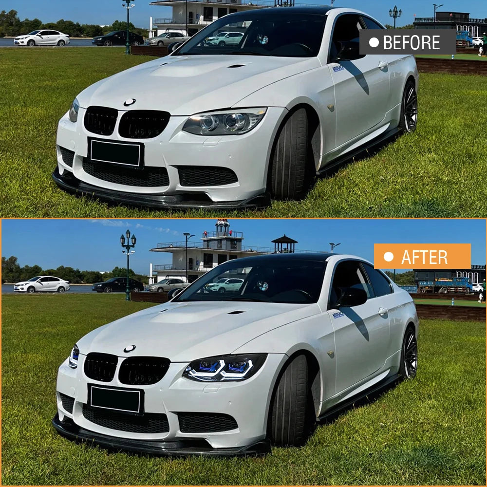 KuerLED Headlight Assembly For BMW 3 Series 2011 2012 2013 E92 E93 LCI 328i 325i 335i HID Xenon Lamp  Upgraded Front Light