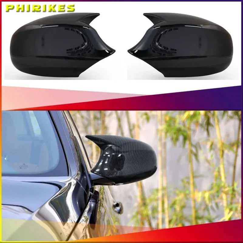 Replacement Rearview Side Mirror Covers Cap For BMW E90 E91 E92 E93 E81 E87 E82 E88 3 1 Series M Accessories Carbon Fiber Gloss