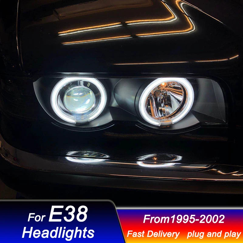 Car styling Headlights for BMW 7 series E38 1995-2002 full LED DRL Dynamic Signal Head Lamp Bi Xenon Beam Headlamp Accembly